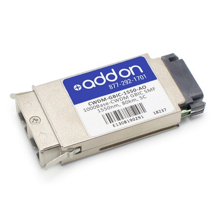 Add-On Addon Cisco Cwdm-Gbic-1550 Compatible Taa Compliant 1000Base-Cwdm CWDM-GBIC-1550-AO